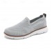 Men's Slip-On Knit Sneakers, Breathable Mesh Upper with Comfortable Fit, Casual Lightweight Shoes for Everyday and Outdoor Activities