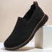 Men's Slip-On Knit Sneakers, Breathable Mesh Upper with Comfortable Fit, Casual Lightweight Shoes for Everyday and Outdoor Activities