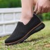 Men's Slip-On Knit Sneakers, Breathable Mesh Upper with Comfortable Fit, Casual Lightweight Shoes for Everyday and Outdoor Activities