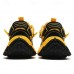 Men's Yellow and Black Athletic Sneakers with Stylish Design and Breathable Mesh Upper Perfect for Running, Sports and Casual Wear