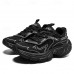 Men's Yellow and Black Athletic Sneakers with Stylish Design and Breathable Mesh Upper Perfect for Running, Sports and Casual Wear