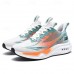 Men's Lightweight Performance Running Shoes Breathable Mesh Sneakers in Mint and Coral with Dynamic Design