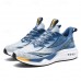 Men's Lightweight Performance Running Shoes Breathable Mesh Sneakers in Mint and Coral with Dynamic Design