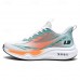 Men's Lightweight Performance Running Shoes Breathable Mesh Sneakers in Mint and Coral with Dynamic Design