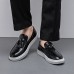 Men's Brown Faux Leather Tassel Loafers - Casual Slip-On Shoes with White Sole for Everyday Wear and Semi-Formal Occasions