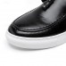 Men's Brown Faux Leather Tassel Loafers - Casual Slip-On Shoes with White Sole for Everyday Wear and Semi-Formal Occasions