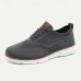 Men's Breathable Knit Sneakers - Lightweight Casual Walking Shoes with Lace-Up Design