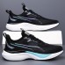 Men's Lightweight Breathable White Running Sneakers Cushioning Athletic Shoes for Outdoor Sports and Fitness