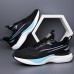 Men's Lightweight Breathable White Running Sneakers Cushioning Athletic Shoes for Outdoor Sports and Fitness