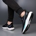 Men's Lightweight Breathable White Running Sneakers Cushioning Athletic Shoes for Outdoor Sports and Fitness