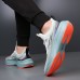 Men's Lightweight Breathable White Running Sneakers Cushioning Athletic Shoes for Outdoor Sports and Fitness