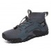 Men's Breathable Outdoor Hiking Shoes with Ankle Support - Durable and Comfortable Trail Sneakers for Hiking and Trekking
