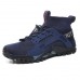 Men's Breathable Outdoor Hiking Shoes with Ankle Support - Durable and Comfortable Trail Sneakers for Hiking and Trekking