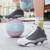 Men's Basketball Shoes with Denim Textured Upper - Durable High Tops for Street Basketball and Casual Wear