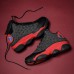 Men's Basketball Shoes with Denim Textured Upper - Durable High Tops for Street Basketball and Casual Wear