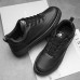 Men's White Casual Sneakers with Lace-up Closure and Comfortable Sole Stylish Everyday Shoes for Walking and Leisure