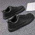 Men's White Casual Sneakers with Lace-up Closure and Comfortable Sole Stylish Everyday Shoes for Walking and Leisure