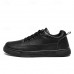 Men's White Casual Sneakers with Lace-up Closure and Comfortable Sole Stylish Everyday Shoes for Walking and Leisure