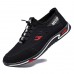 Men's Sporty Blue & Black Sneakers - Durable Outdoor Shoes with Quick Lace System, Ideal for Hiking and Casual Wear