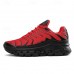 Men's Breathable Athletic Sneakers Red Mesh Running Shoes with Cushioned Sole, Lightweight Design for Training and Daily Wear