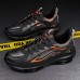 Men's Lightweight Air Cushion Sneakers with Transparent Design Trendy Lace-Up Athletic Shoes for Running and Casual Wear