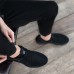 Men's Black Athletic Running Sneakers, Lightweight Breathable Mesh Lace-Up Sports Shoes - Perfect for Gym and Outdoor Activities