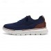 Men's Breathable Knit Lace-Up Sneakers Lightweight Casual Running Shoes with Cushioned Sole for Walking & Everyday Wear
