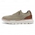 Men's Breathable Knit Lace-Up Sneakers Lightweight Casual Running Shoes with Cushioned Sole for Walking & Everyday Wear
