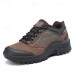 Men's Brown Hiking Shoes - Durable and Comfortable Trail Sneakers for Outdoor Adventures
