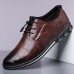 Men's Brown Crocodile Pattern Faux Leather Dress Shoes with Lace-Up Closure and Comfortable Sole, Elegant for Business and Formal Occasions