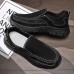 Men's Beige Slip-On Walking Shoes with Breathable Mesh, Durable Rubber Sole, Ideal for Daily Comfort and Outdoor Activities