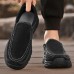 Men's Beige Slip-On Walking Shoes with Breathable Mesh, Durable Rubber Sole, Ideal for Daily Comfort and Outdoor Activities