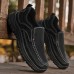Men's Beige Slip-On Walking Shoes with Breathable Mesh, Durable Rubber Sole, Ideal for Daily Comfort and Outdoor Activities