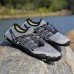 Men's Barefoot Trail Sneakers - Vibrant Red, Rugged Sole, Lace-Free Design - Perfect for Hiking & Outdoor Adventures
