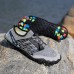 Men's Barefoot Trail Sneakers - Vibrant Red, Rugged Sole, Lace-Free Design - Perfect for Hiking & Outdoor Adventures