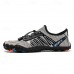 Men's Barefoot Trail Sneakers - Vibrant Red, Rugged Sole, Lace-Free Design - Perfect for Hiking & Outdoor Adventures