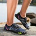 Men's Barefoot Trail Sneakers - Vibrant Red, Rugged Sole, Lace-Free Design - Perfect for Hiking & Outdoor Adventures