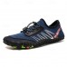 Men's Barefoot Trail Sneakers - Vibrant Red, Rugged Sole, Lace-Free Design - Perfect for Hiking & Outdoor Adventures