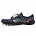 Men's Barefoot Trail Sneakers - Vibrant Red, Rugged Sole, Lace-Free Design - Perfect for Hiking & Outdoor Adventures