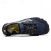 Men's Barefoot Trail Sneakers - Vibrant Red, Rugged Sole, Lace-Free Design - Perfect for Hiking & Outdoor Adventures