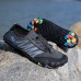 Men's Barefoot Trail Sneakers - Vibrant Red, Rugged Sole, Lace-Free Design - Perfect for Hiking & Outdoor Adventures