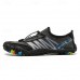 Men's Barefoot Trail Sneakers - Vibrant Red, Rugged Sole, Lace-Free Design - Perfect for Hiking & Outdoor Adventures
