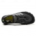 Men's Barefoot Trail Sneakers - Vibrant Red, Rugged Sole, Lace-Free Design - Perfect for Hiking & Outdoor Adventures