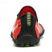 Men's Barefoot Trail Sneakers - Vibrant Red, Rugged Sole, Lace-Free Design - Perfect for Hiking & Outdoor Adventures