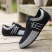 Men's Nylon Casual Slip-On Shoes with Contrasting Textures - Perfect for Daily Wear and Leisure Activities
