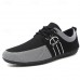 Men's Nylon Casual Slip-On Shoes with Contrasting Textures - Perfect for Daily Wear and Leisure Activities