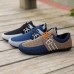 Men's Nylon Casual Slip-On Shoes with Contrasting Textures - Perfect for Daily Wear and Leisure Activities