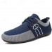 Men's Nylon Casual Slip-On Shoes with Contrasting Textures - Perfect for Daily Wear and Leisure Activities