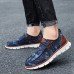 Men's Modern Slip-On Sneakers, Grey Mesh with Cushioned Sole, Lightweight Comfort for Daily Wear