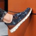 Men's Modern Slip-On Sneakers, Grey Mesh with Cushioned Sole, Lightweight Comfort for Daily Wear
